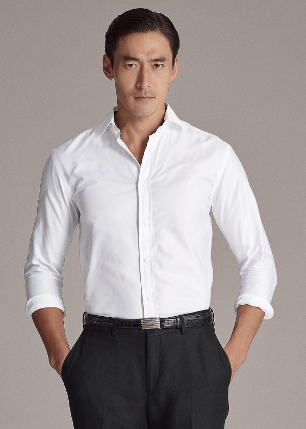 Camisa Ralph Lauren Hombre Blancos - Oxford - IHXNE8952